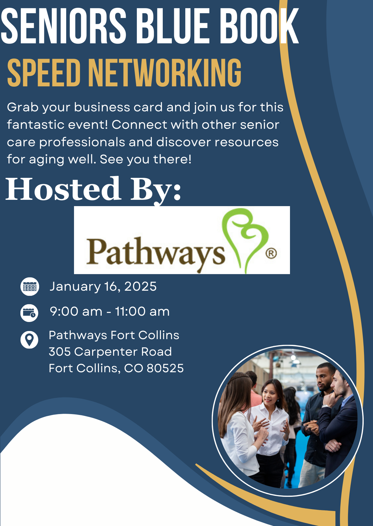 Northern Colorado Seniors Blue Book Speed Networking